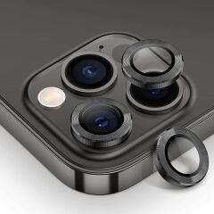 Binano Metal Ring Iphone 11 Pro/11 Pro Max Siyah Kamera Koruyucu