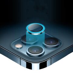 Binano Iphone 13/13 Mini Fosforlu Açık Yeşil Kamera Koruyucu