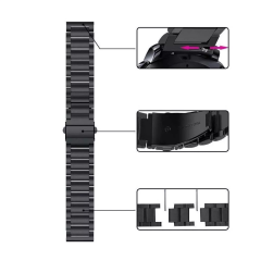E2M Samsung Watch 22mm KRD-05 Klasik Metal Rose Gold Kordon