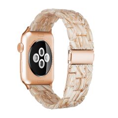 E2M Apple Watch 42-44mm KRD-25 Resin Krem Kordon