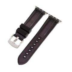 E2M Apple Watch 42-44-45-46-49mm KRD-23 Transparent Siyah Kordon