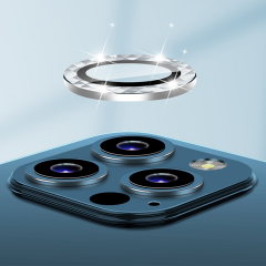 Binano Iphone 13 Pro/13 Pro Max Taşlı Pembe Kamera Koruyucu