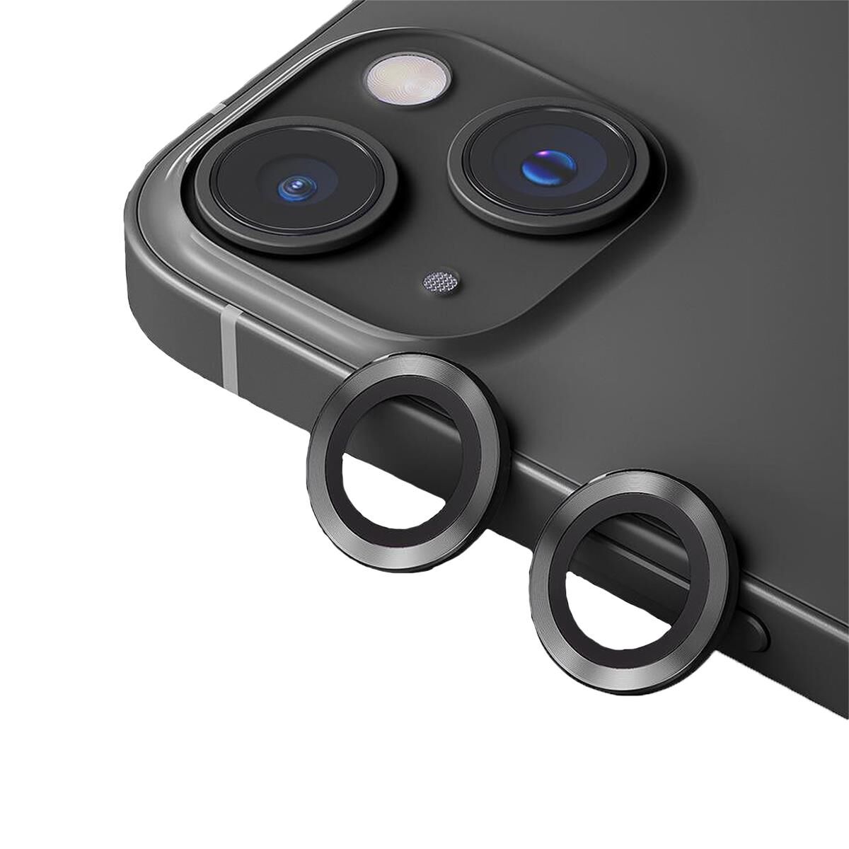 BİNANO METAL RİNG IPHONE 14/14 PLUS SİYAH KAMERA K