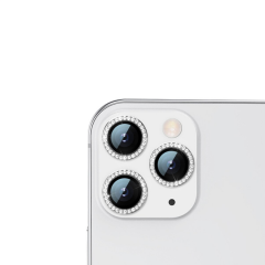 Binano Iphone 13 Pro/13 Pro Max Taşlı Silver Kamera Koruyucu
