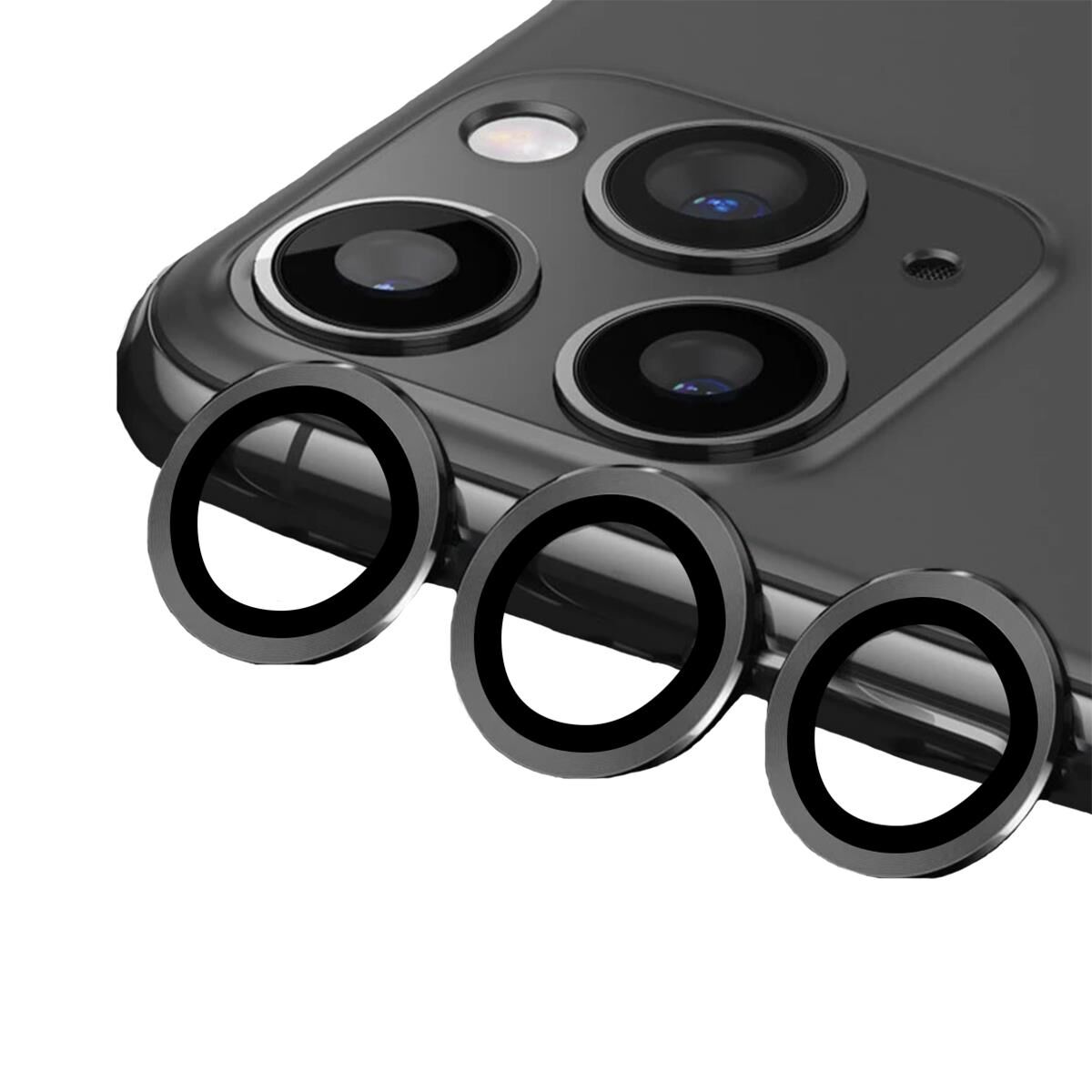 BİNANO METAL RİNG IPHONE 14 PRO/14 PRO MAX GRİ KAMERA KORUYUCU