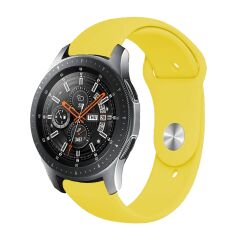 E2M Samsung Watch 22mm KRD-19 Classic Silikon Sarı