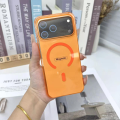 BİKAPAK MAGSLIM IPHONE 17 PRO MAX TURUNCU KAPAK