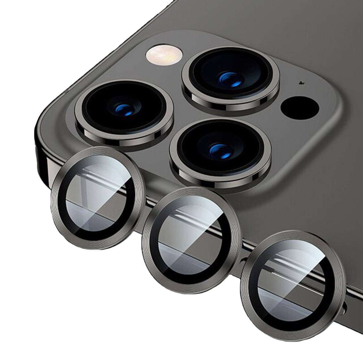 BİNANO METAL RİNG IPHONE 12 PRO MAX KAMERA KORUYUCU SİYAH