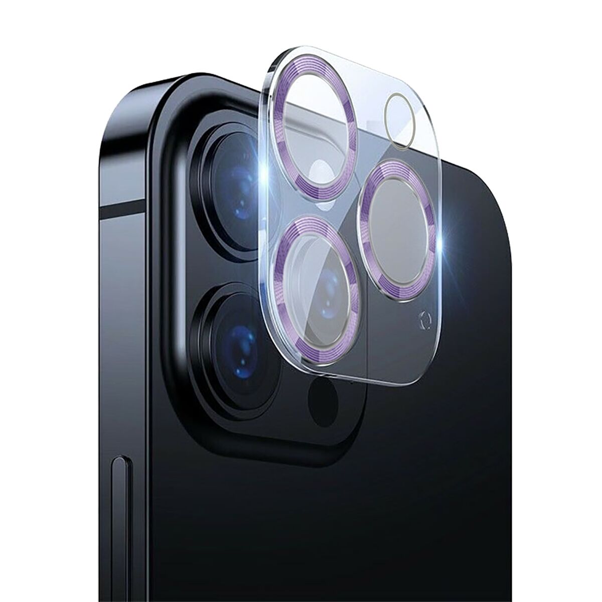 BİNANO IPHONE 12 PRO MAX 3D PRO LİLA CAMERA KORUYUCU