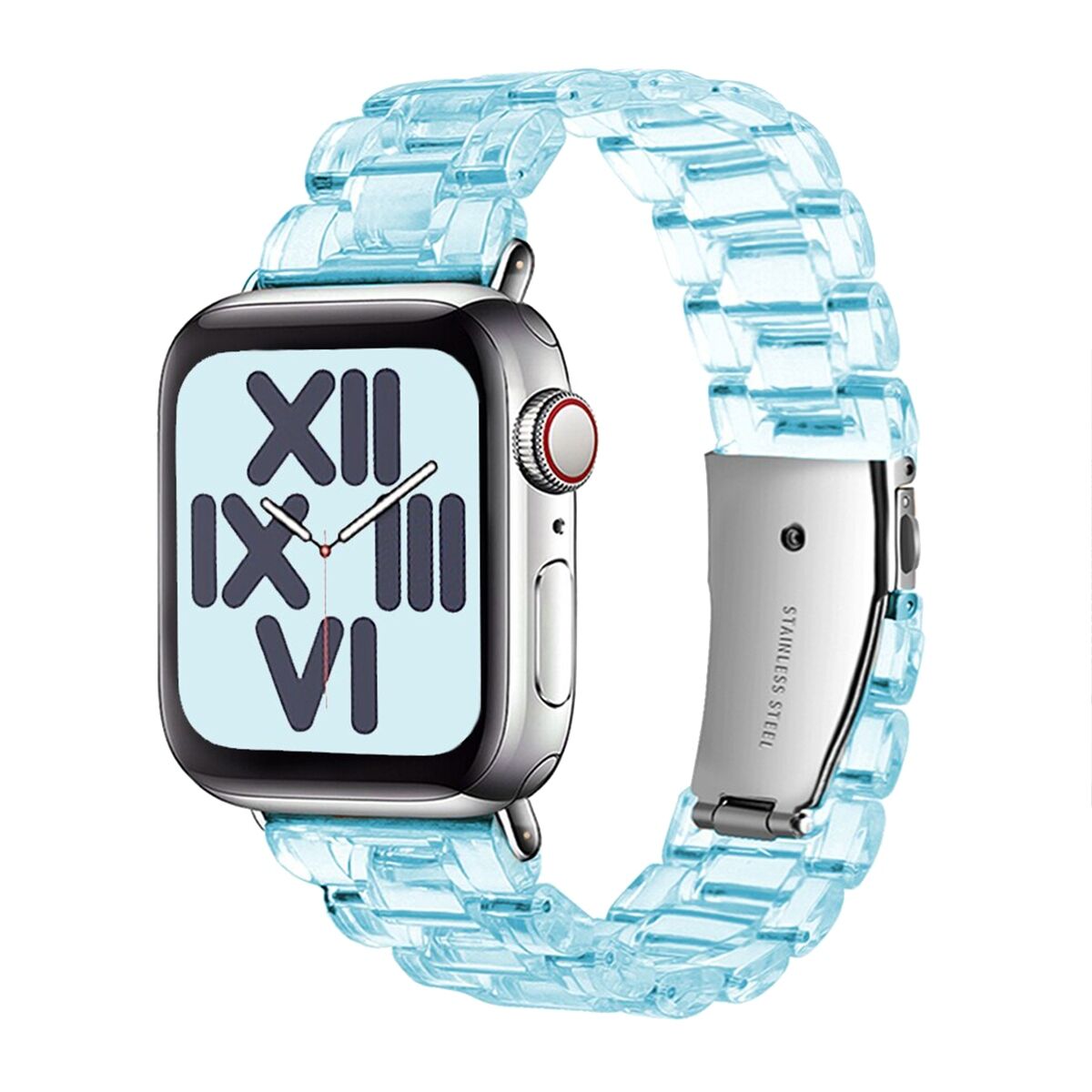 E2M Apple Watch 42-44-45-46-49mm KRD-22 Candy Mavi Kordon