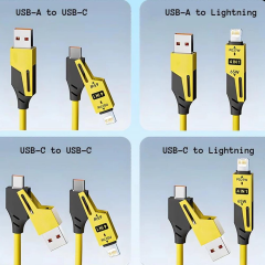 E2M 4IN1 SPİRAL DATA KABLOSU SİYAH