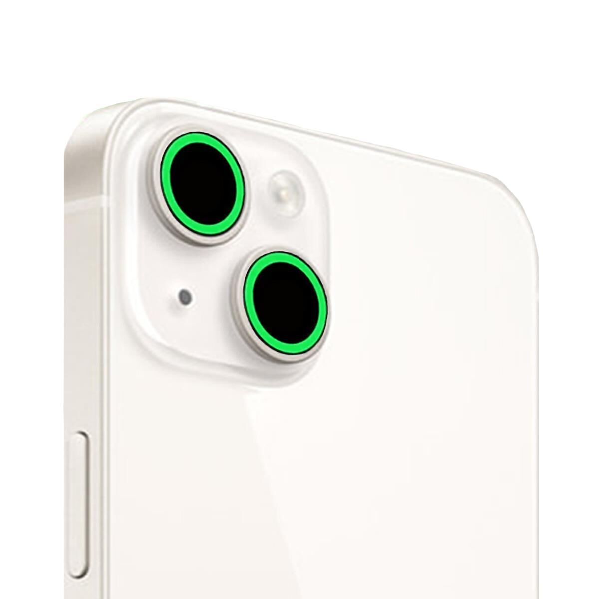 Binano Iphone 13/13 Mini Fosforlu Yeşil Kamera Koruyucu