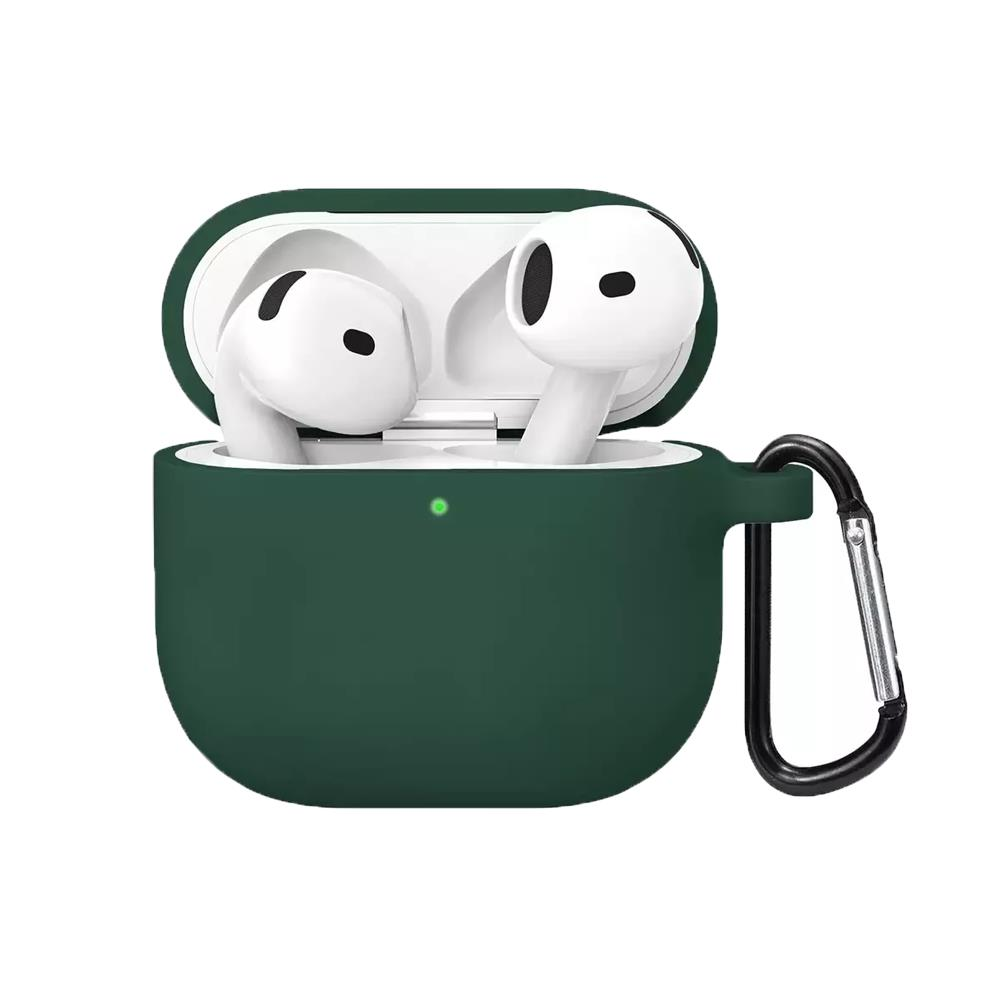 E2M AIRPODS 4 SENSE SİLİKON KILIF KOYU YEŞİL