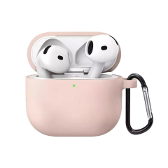 E2M AIRPODS 4 SENSE SİLİKON KILIF PUDRA