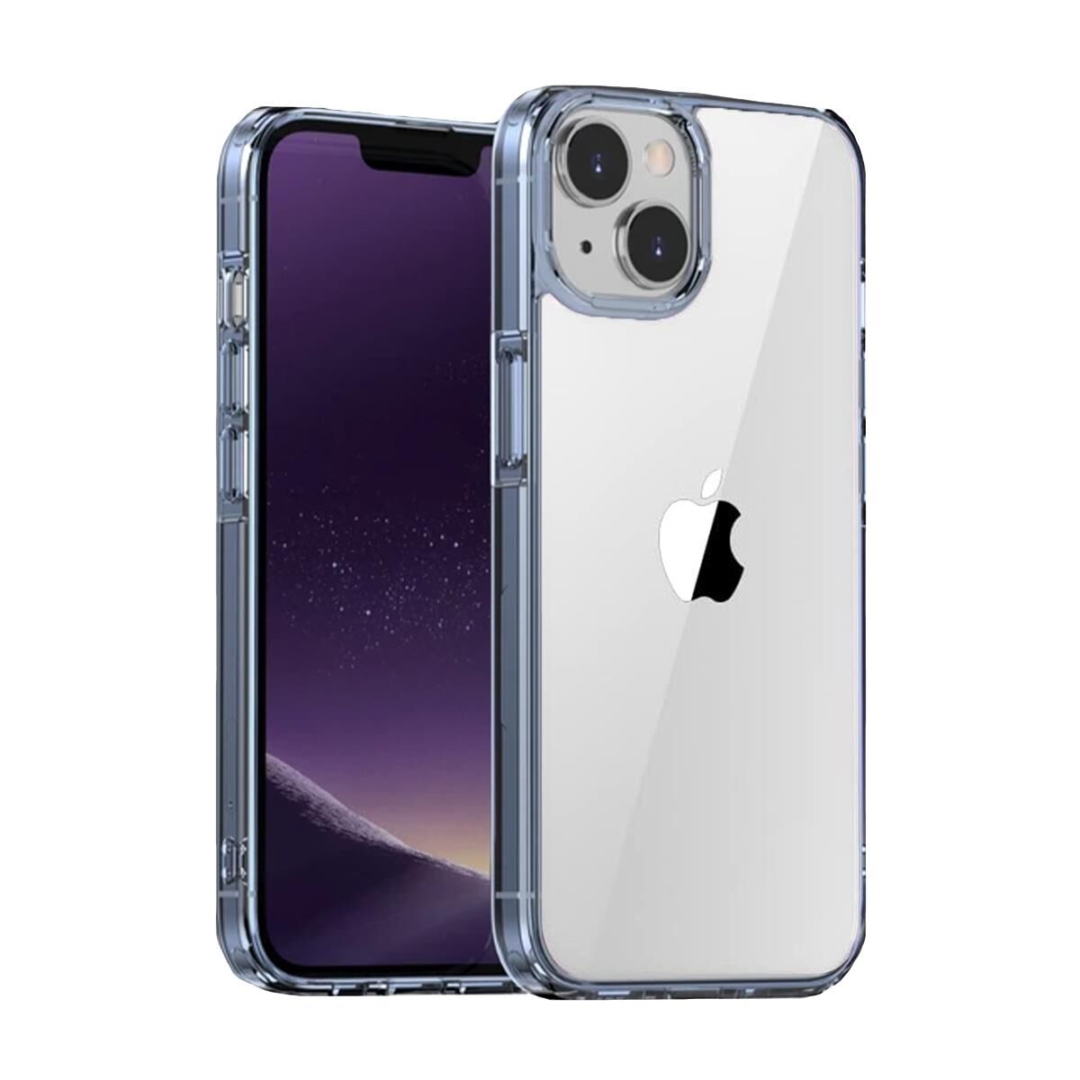 BİKAPAK ELIT CRYSTAL IPHONE 15 ŞEFFAF MAVİ KAPAK