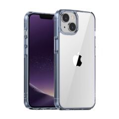BİKAPAK ELIT CRYSTAL IPHONE 15 ŞEFFAF MAVİ KAPAK
