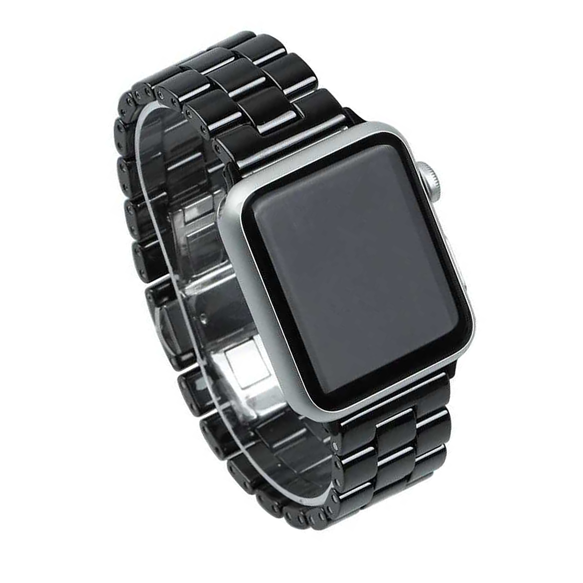E2M APPLE WATCH 38-40-41MM KRD-08 SERAMIK SIYAH KORDON