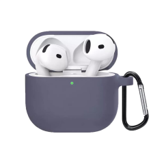 E2M AIRPODS 4 KILIF SENSE SİLİKON LAVANTA GRİ
