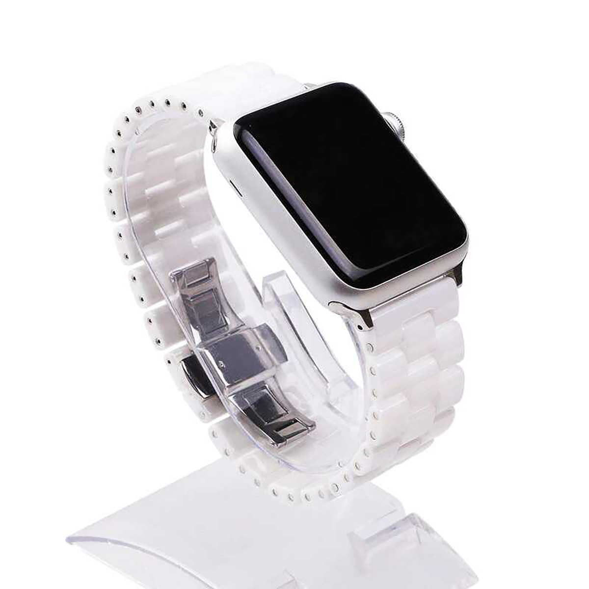 E2M APPLE WATCH 42-44-45-46-49MM KRD-08 SERAMIK BEYAZ KORDON