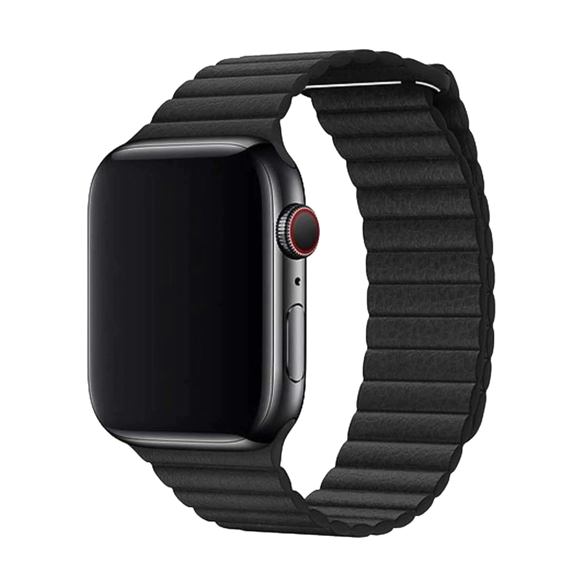 E2M APPLE WATCH 38-40MM KRD-06 DERİ BÜKME SİYAH KORDON