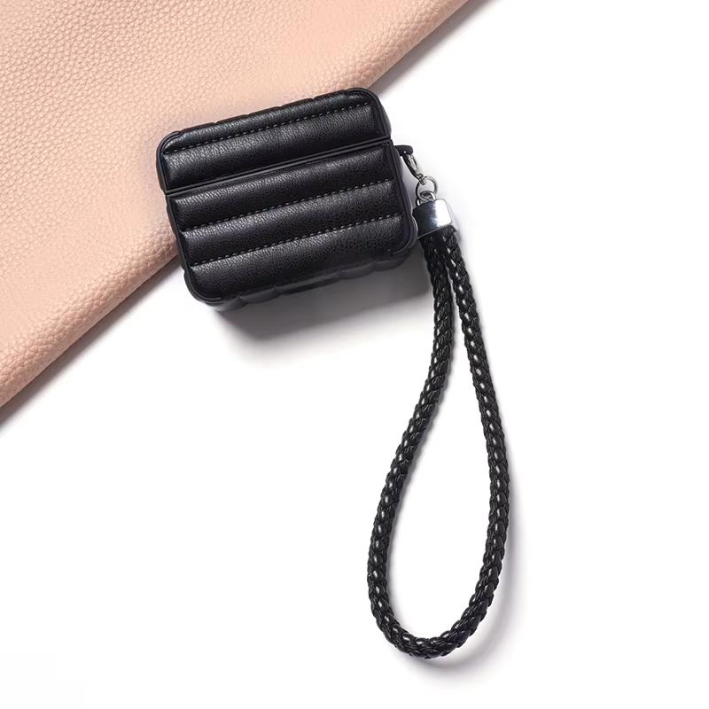 E2M AIRPODS 4 DERİ KILIF SİYAH