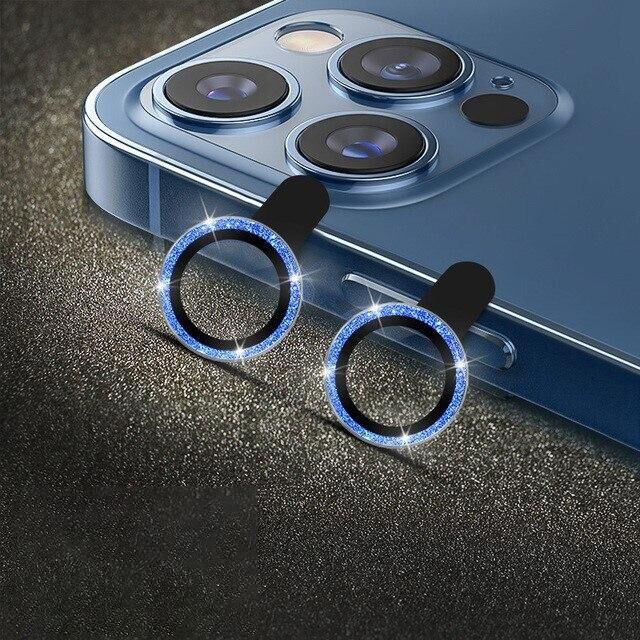 BİNANO IPHONE 11/12 MİNİ DIAMOND MAVİ CAMERA KORUYUCU