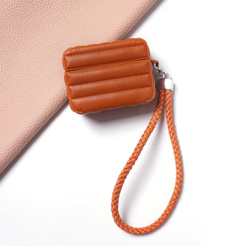 E2M AIRPODS 4 DERİ KILIF TABA