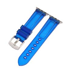 E2M Apple Watch 42-44mm KRD-23 Transparent Mavi Kordon