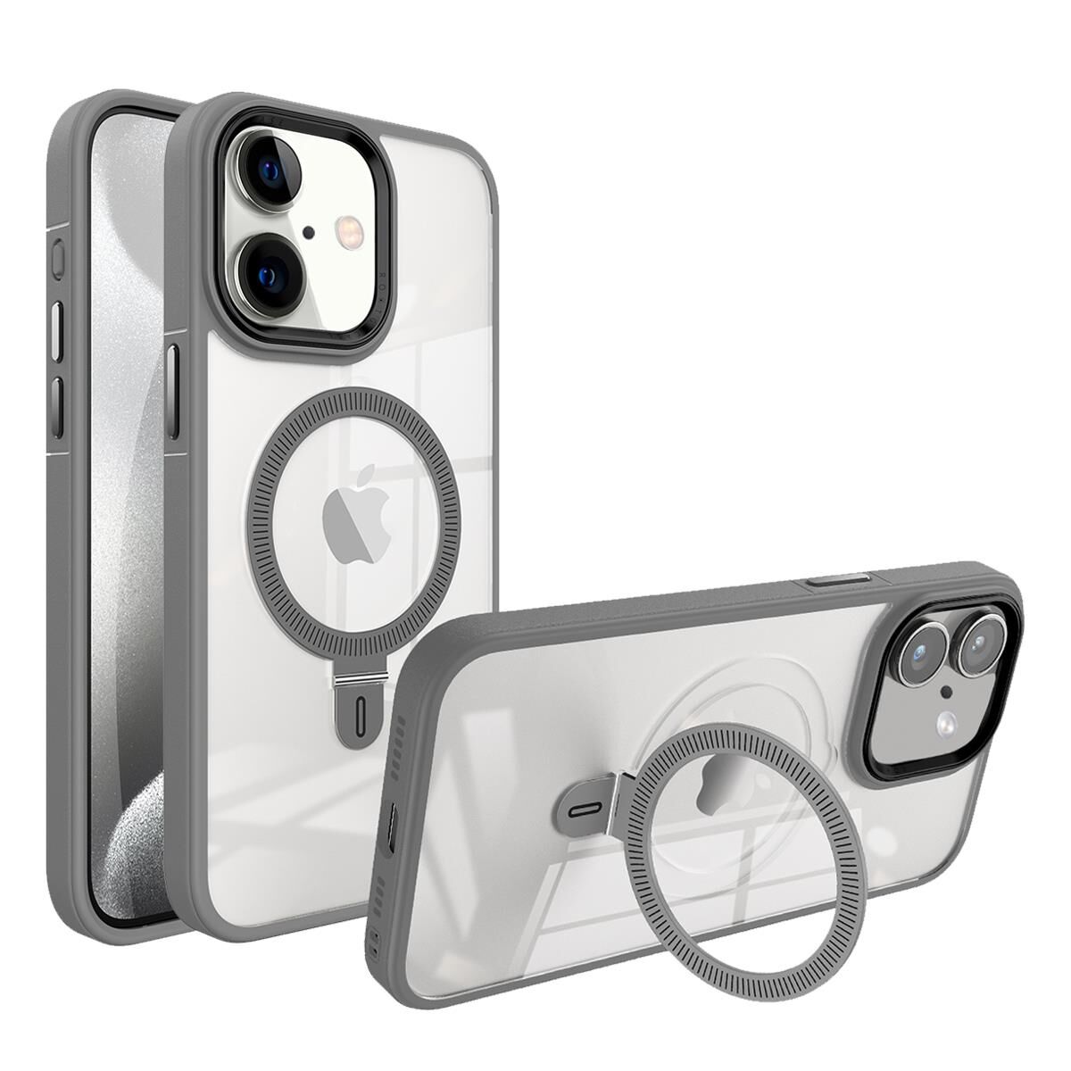 BİKAPAK MAGUP IPHONE 16 GRİ KAPAK