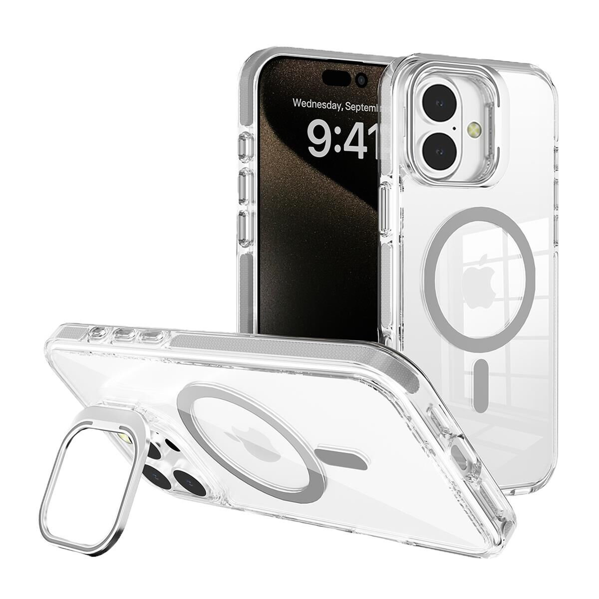 BİKAPAK MAGSPORT IPHONE 16 GRİ KAPAK