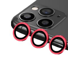 BİNANO METAL RİNG IPHONE 14 PRO/14 PRO MAX KIRMIZI KAMERA KORUYUCU
