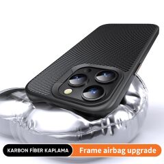 BİKAPAK MAGCARBON IPHONE 16 PRO SİYAH KAPAK