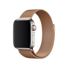 E2M Apple Watch 42-44-45-49mm KRD-01 Metal Hasır Bakır Kordon