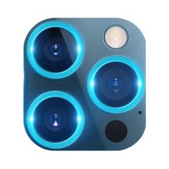 Binano Iphone 13/13 Mini Fosforlu Sarı Kamera Koruyucu