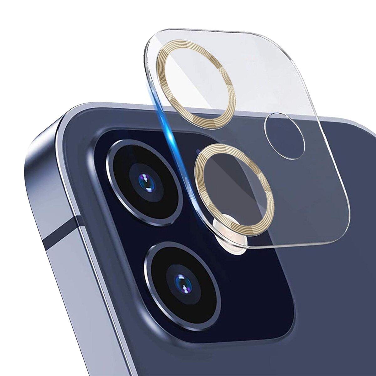 BİNANO IPHONE 12 3D PRO RETRO GOLD CAMERA KORUYUCU