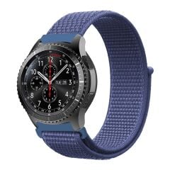 E2M Samsung Watch 20mm KRD-03 Hasır Mavi Kordon