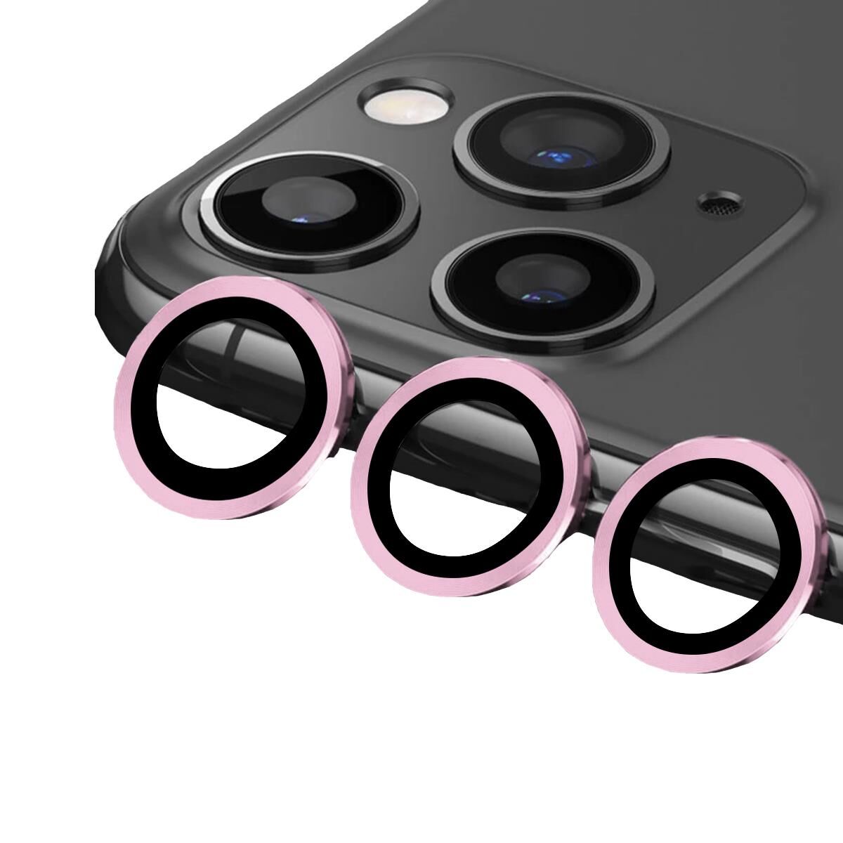 BİNANO METAL RİNG IPHONE 12 PRO KAMERA KORUYUCU ROSE GOLD