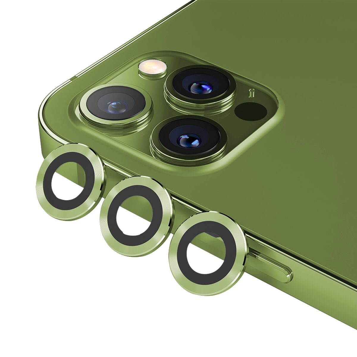 BİNANO METAL RİNG IPHONE 12 PRO MAX KAMERA KORUYUCU YEŞİL
