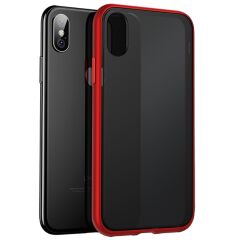 BİKAPAK ELIT ENIGMA IPHONE X/XS FULL KIRMIZI KAPAK
