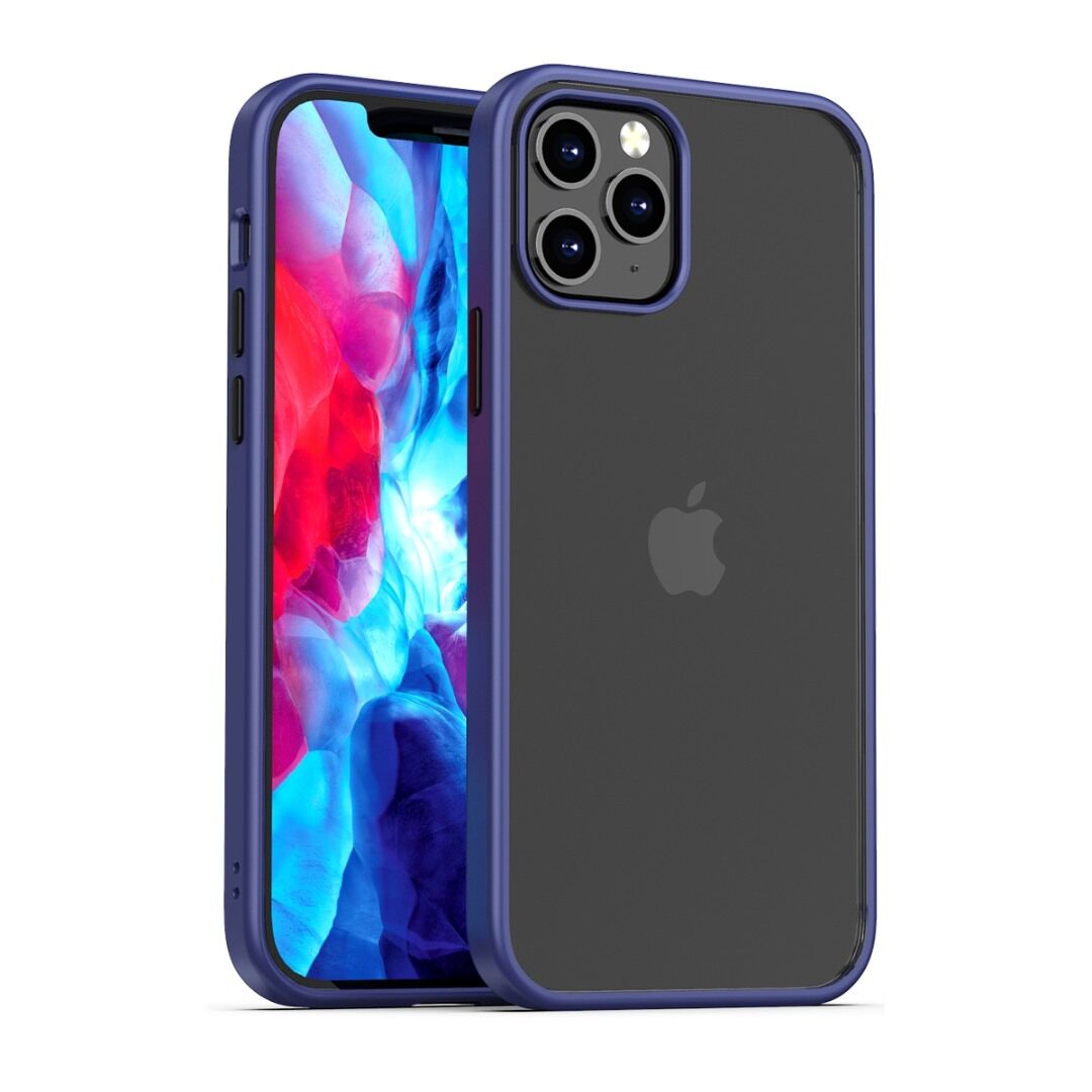 BİKAPAK ELIT SHINE IPHONE 12 PRO MAX  MAVİ KAPAK