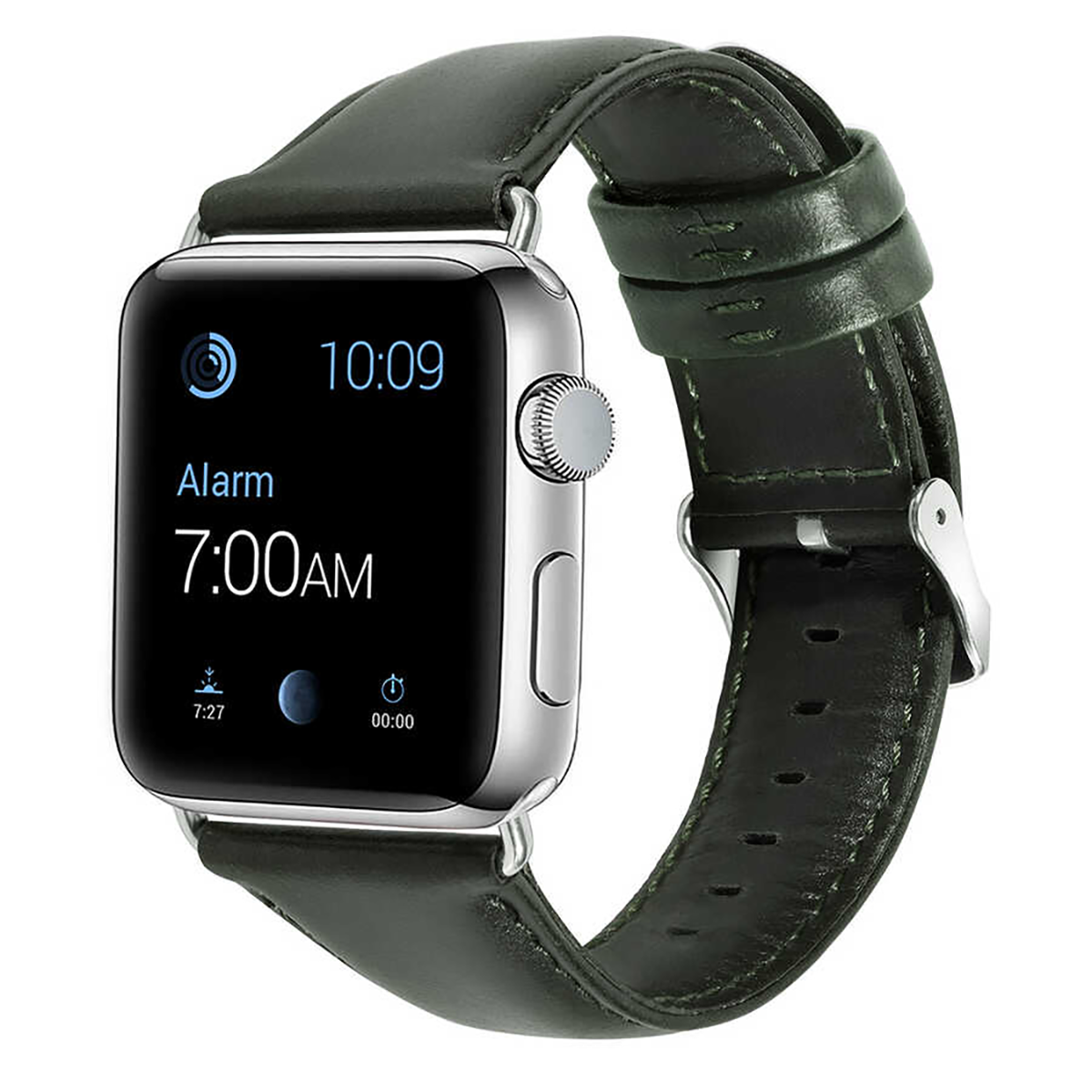 E2M APPLE WATCH 38-40-41MM KRD-10 DERİ YEŞİL KORDON
