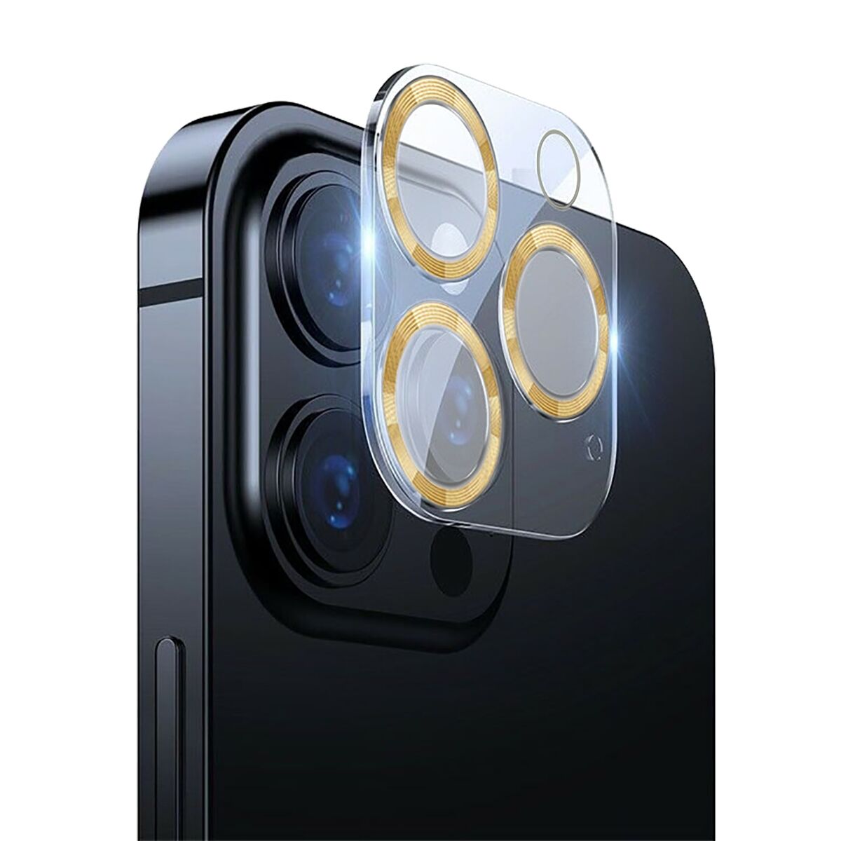 BİNANO IPHONE 12 PRO 3D PRO GOLD CAMERA KORUYUCU