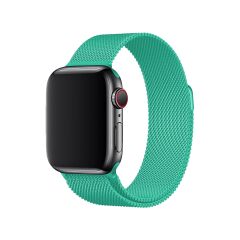 E2M APPLE WATCH 42-44MM KRD-01 METAL HASIR TURKUAZ KORDON