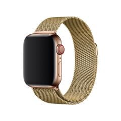 E2M APPLE WATCH 42-44-45-46-49MM KRD-01 METAL HASIR ALTIN  KORDON