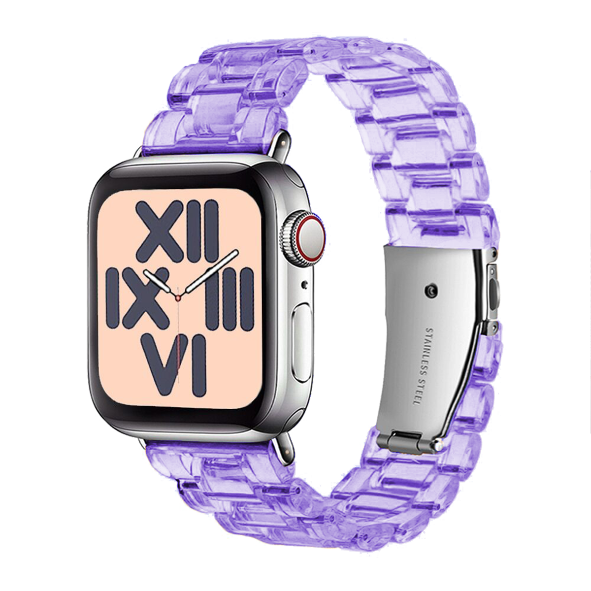 E2M Apple Watch 42-44-45-46-49mm KRD-22 Candy Leylak Kordon