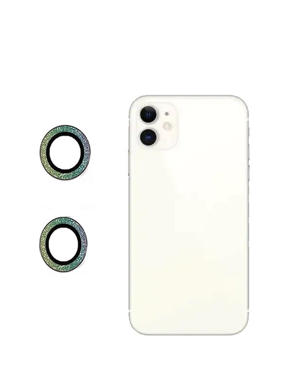BİNANO IPHONE 12 DIAMOND KARIŞIK YEŞİL CAMERA KORUYUCU
