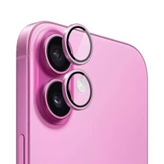 BİNANO IPHONE 17/16/16 PLUS SAFİR PEMBE KAMERA KORUYUCU