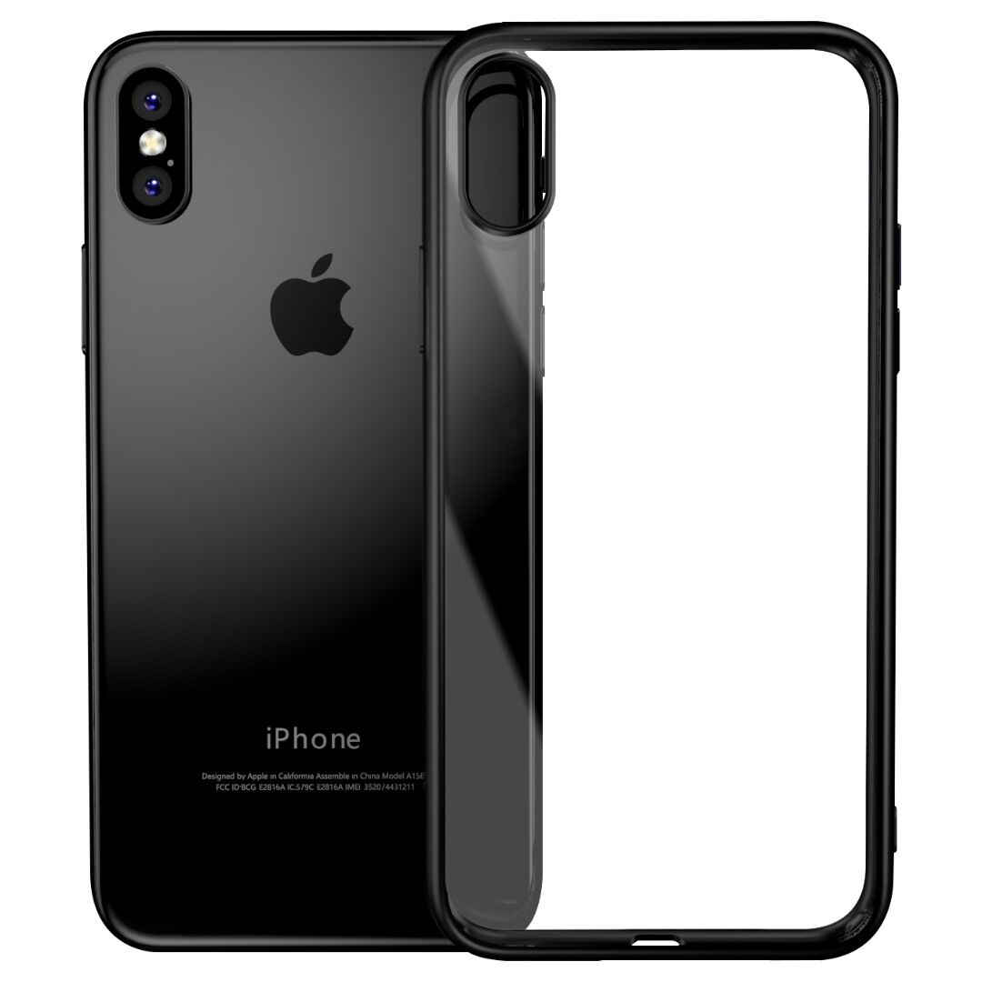 BİKAPAK ELIT SHINE IPHONE X/XS FULL SİYAH KAPAK