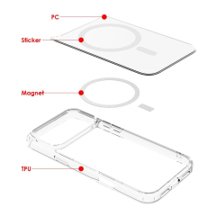 BİKAPAK MAGSAFE AIR SAMSUNG S26 ŞEFFAF KAPAK