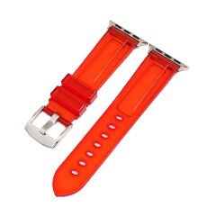 E2M Apple Watch 38-40-41mm KRD-23 Transparent Kırmızı Kordon